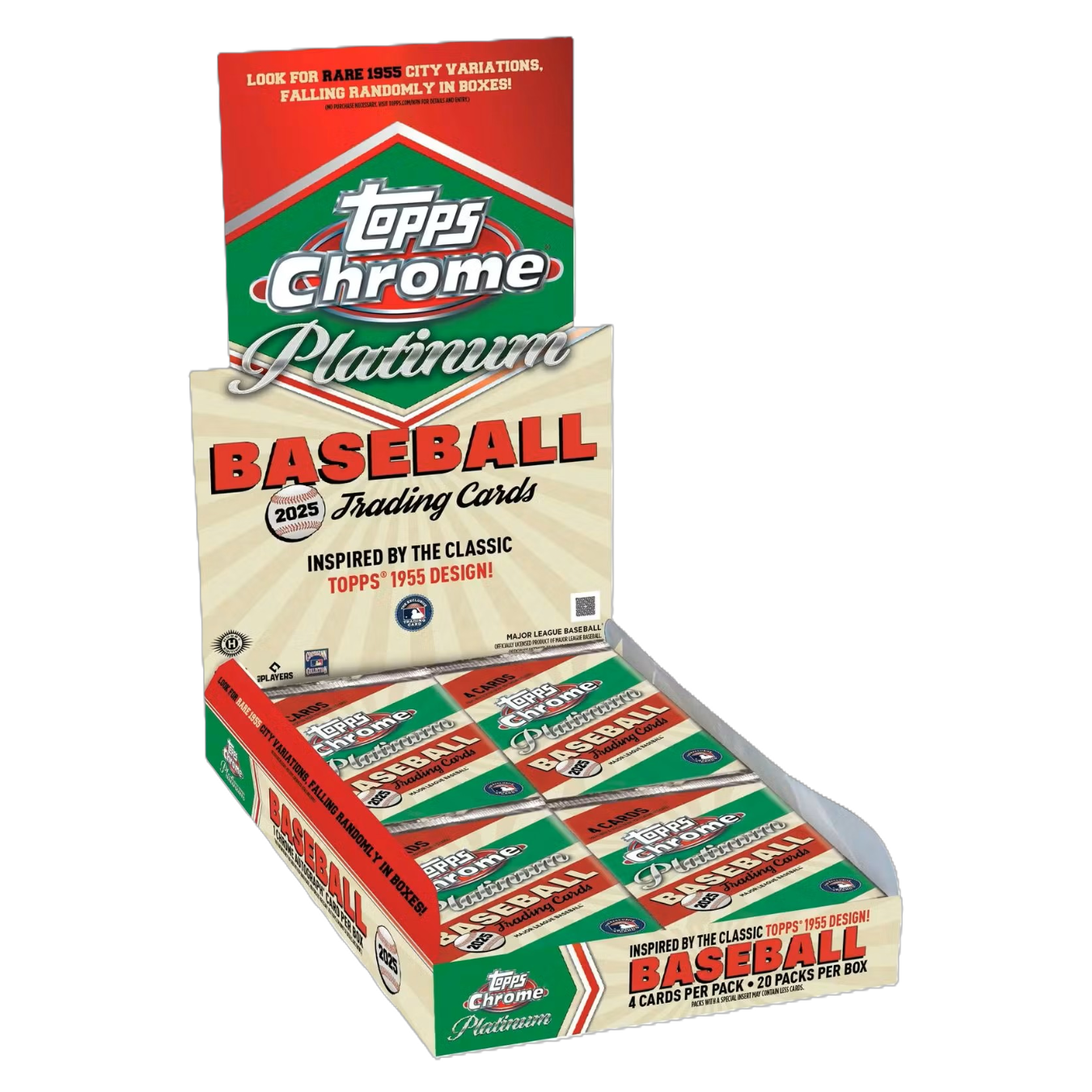 2025 Topps Chrome Platinum '55 Baseball Hobby Box by Weram - image 1