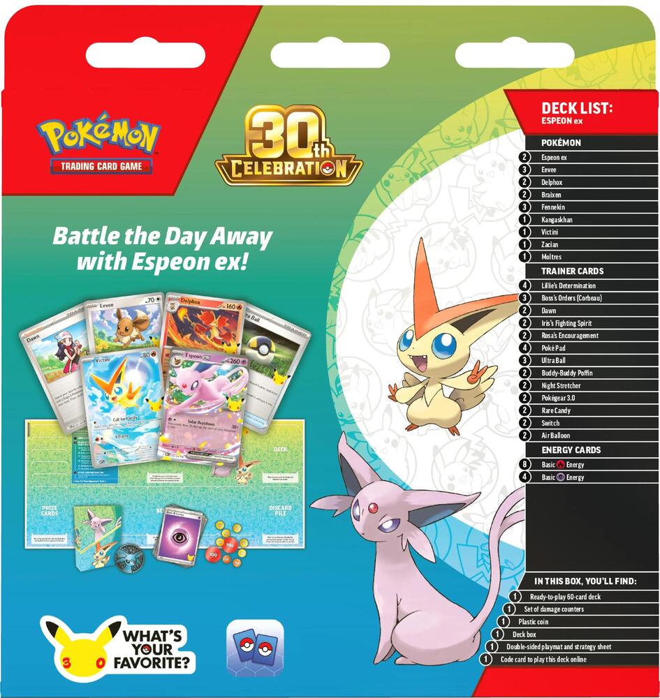 30th Celebration Battle Deck [Espeon ex] - ME: 30th Celebration (30C)