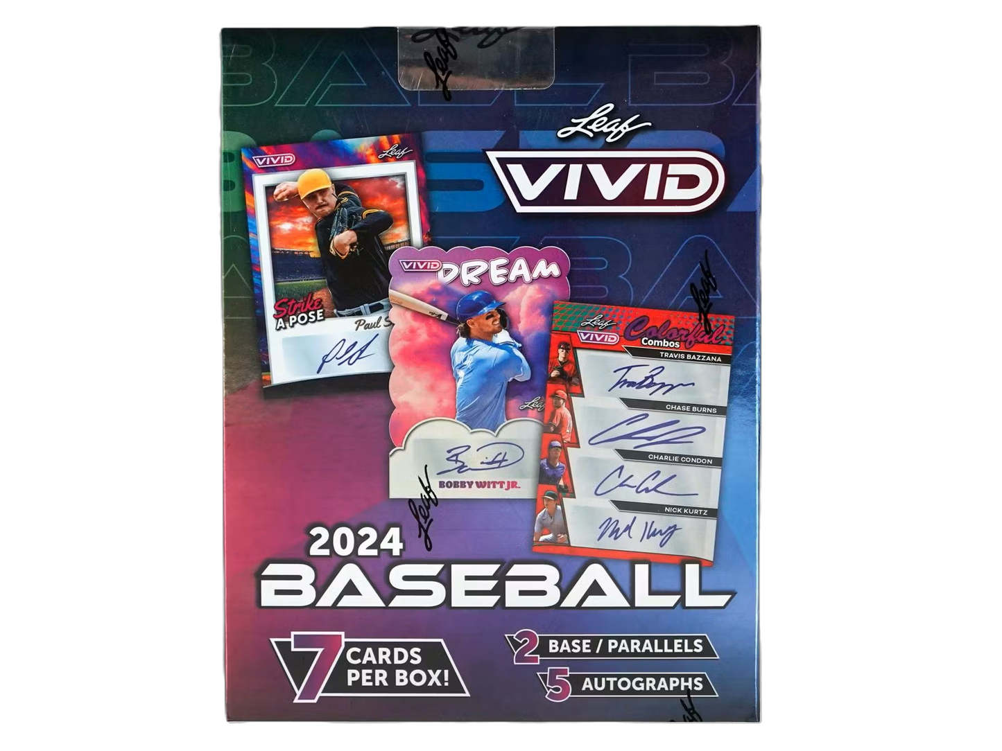 2024 Leaf Vivid Baseball Hobby Box by Weram - image 1