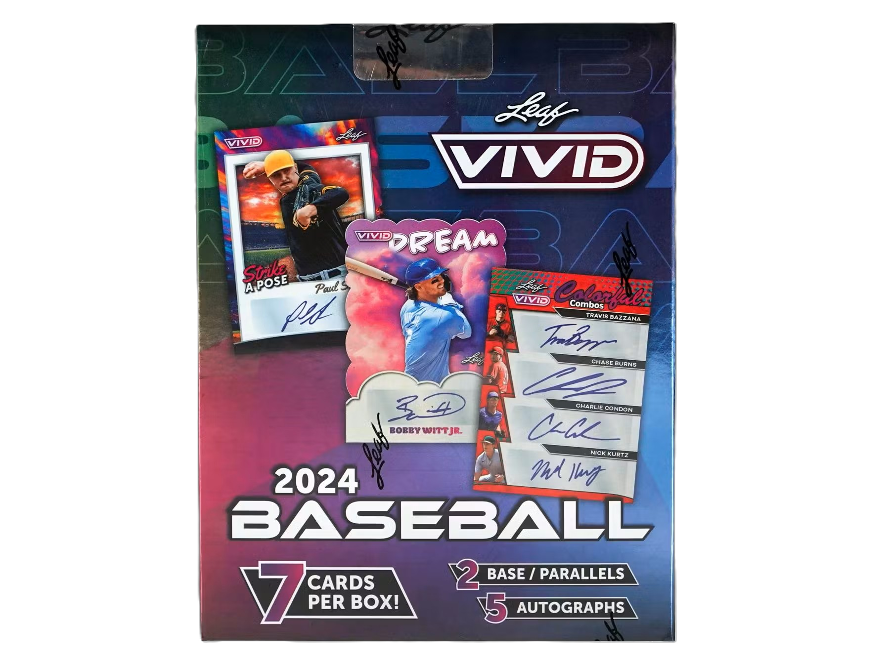 2024 Leaf Vivid Baseball Hobby Box by Weram - image 1